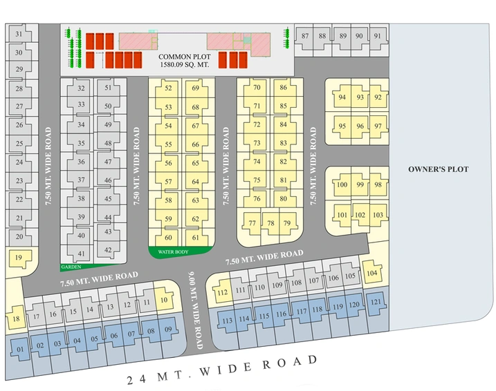 Master Plan of Sarva Vatika 121 in Ankhol, Vadodara - Image 98722