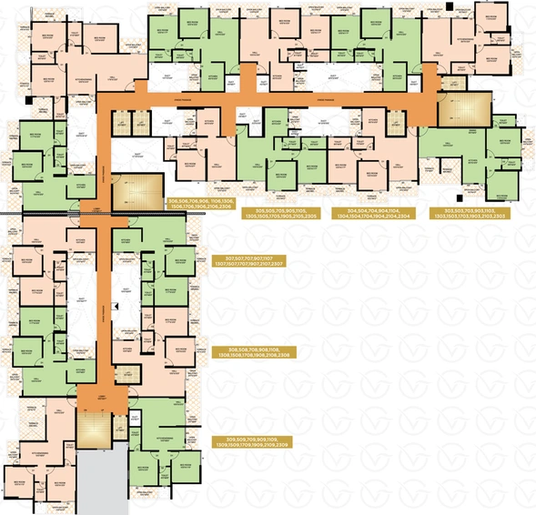 Floor Plan of Dhvanil Golden Valley in Mundhwa, Pune - Image 24074
