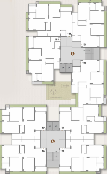 Floor Plan of Anon Adhisthan Pride Homes in Ghatlodiya, Ahmedabad - Image 99418