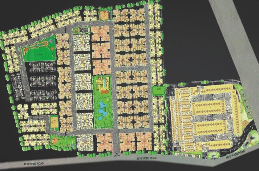 Master Plan of Shree Agora Residency in Chandkheda, Ahmedabad - Image 98167