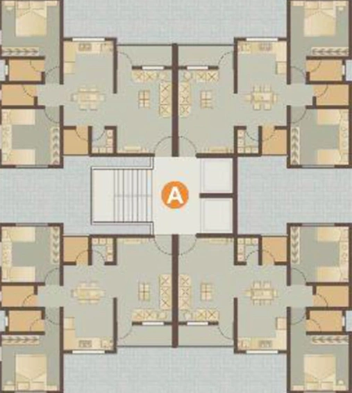 Floor Plan of Aditya Vrundavan Heights in Dindoli, Surat - Image 181419
