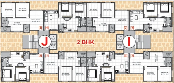 Floor Plan of Shubh Vatika in Dindoli, Surat - Image 179223