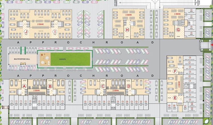 Master Plan of Shubh Vatika in Dindoli, Surat - Image 179224