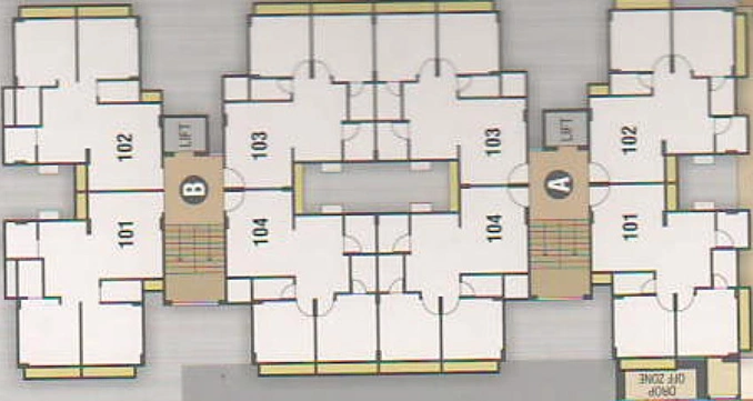 Floor Plan of PSY Pramukh Orchid in Chiloda, Gandhinagar - Image 98174