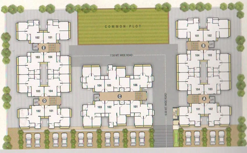 Master Plan of PSY Pramukh Orchid in Chiloda, Gandhinagar - Image 98175