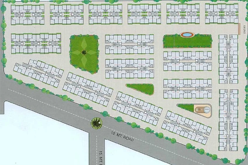 Master Plan of Kevin Amrut Kunj in Mota Varachha, Surat - Image 176703