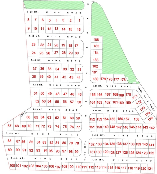Master Plan of Sharnam Shanti Villa in Kamrej, Surat - Image 178949
