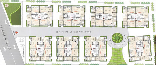 Master Plan of Arya Manki Residency in Amroli, Surat - Image 175659