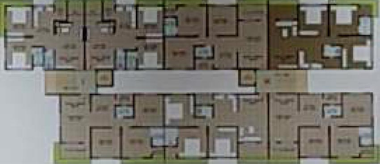 Floor Plan of Vijay Silver Nest in Punagam, Surat - Image 179484