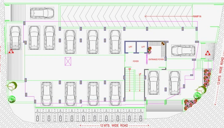 Master Plan of Arihant Kesariyaji Flats in Paldi, Ahmedabad - Image 99275