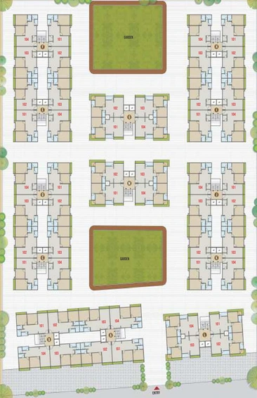 Master Plan of Vijaya Victoria Residency in Navagam, Surat - Image 181357
