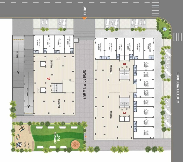 Master Plan of Sarthak Preksha in Kudasan, Gandhinagar - Image 98228