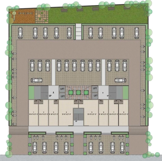 Master Plan of Ganga Residency in Zundal, Ahmedabad - Image 99516
