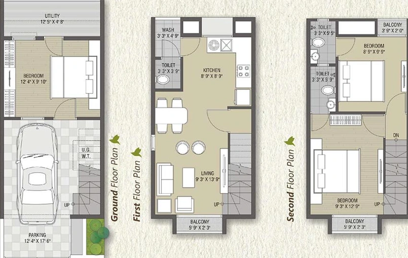 3 BHK House/Villa in A & J Shantivan Residency in Bhestan, Surat - Image 819439
