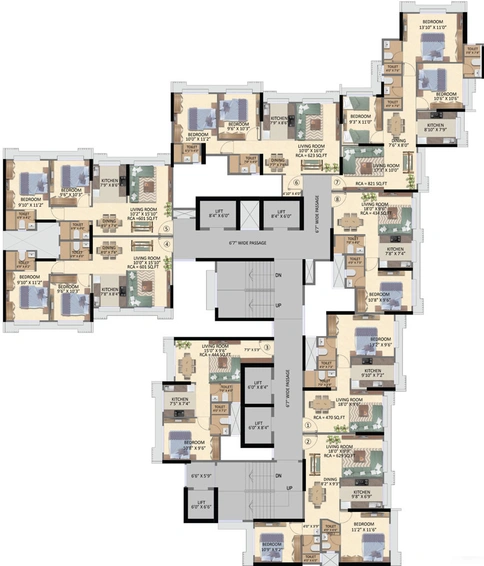 Floor Plan of Nemi Bhavan in Goregaon West, Mumbai - Image 27897