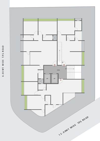 Master Plan of Triveni 1Seven in New Maninagar, Ahmedabad - Image 99268