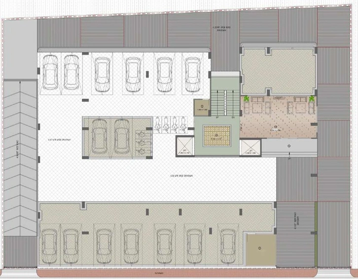 Master Plan of Triveni 1Five in Prahlad Nagar, Ahmedabad - Image 99377