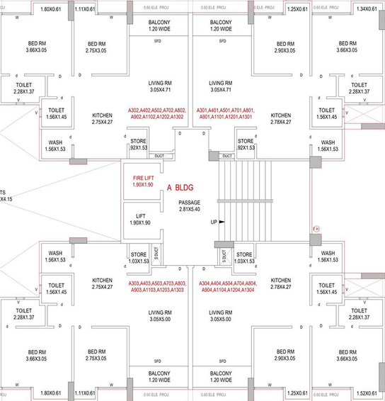 Floor Plan of Balar Anand Aspire in Jahangirabad, Surat - Image 176727