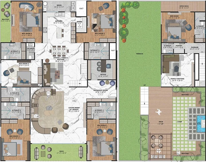 6 BHK Penthouse in Rajhans Golf Link in Vesu, Surat - Image 818411