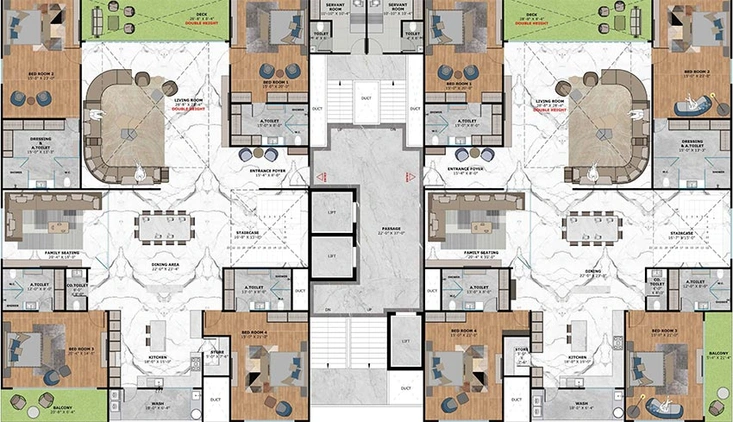 8 BHK Penthouse in Rajhans Golf Link in Vesu, Surat - Image 819239