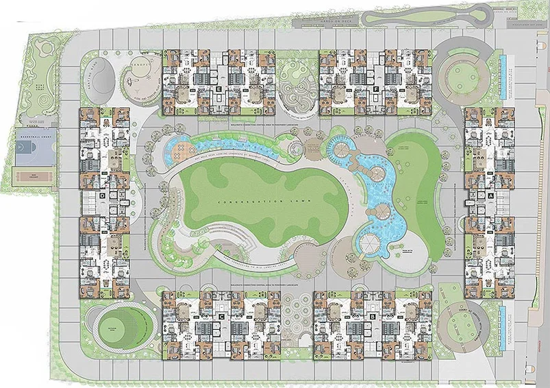 Master Plan of Rajhans Golf Link in Vesu, Surat - Image 175807