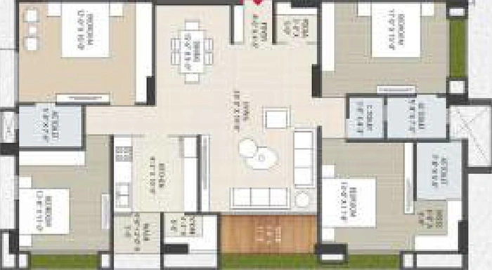 4 BHK Flat in Piramyd Greenopolis in Vesu, Surat - Image 818216