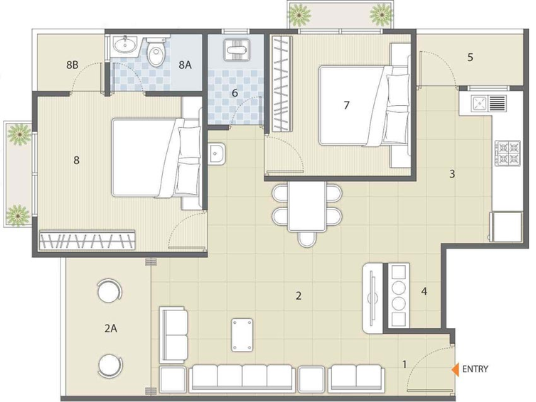 2 BHK Flat in Sarthak Shreeji in Kudasan, Gandhinagar - Image 680406