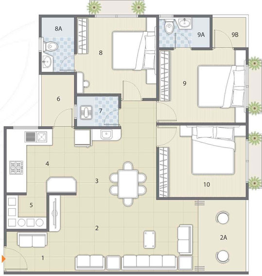 3 BHK Flat in Sarthak Shreeji in Kudasan, Gandhinagar - Image 680408