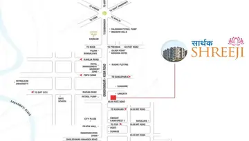 Location of Sarthak Shreeji - Image 98504