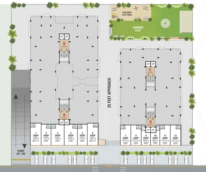Master Plan of Sarthak Shreeji in Kudasan, Gandhinagar - Image 98506