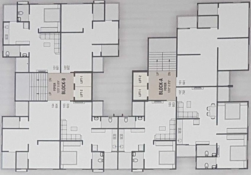 Floor Plan of Jaydee Suraj 48 in Vavol, Gandhinagar - Image 98523