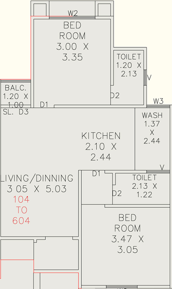 2 BHK Flat in Dhanraj Dharm Shikhar Residency in Waghodia Road, Vadodara - Image 699441