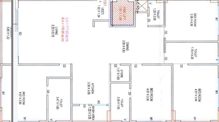 4 BHK Flat in Millionaires Lifestyle in Vesu, Surat - Image 818435