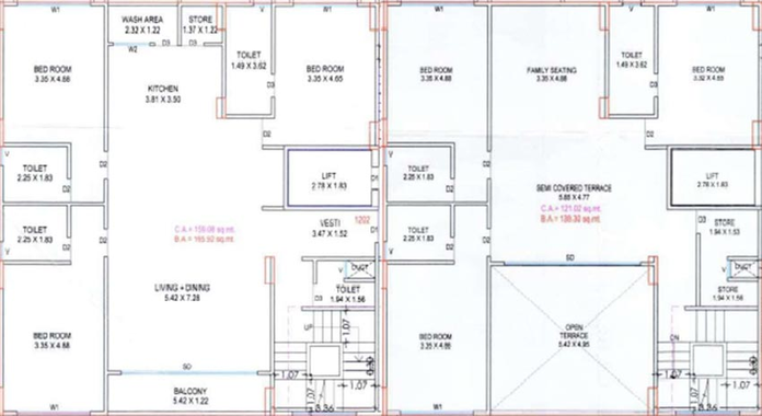 6 BHK Duplex in Millionaires Lifestyle in Vesu, Surat - Image 818436