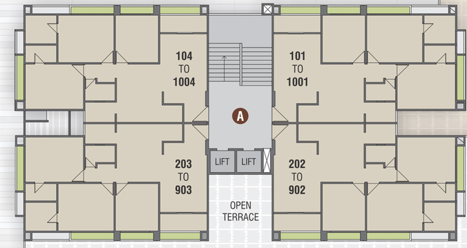 Floor Plan of DB Diwali Blessings in Vaishnodevi Circle, Ahmedabad - Image 98533