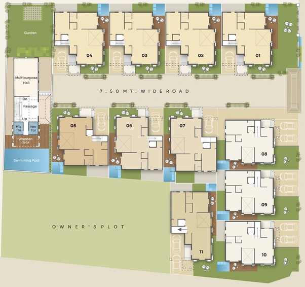 Master Plan of Vraj Greenleaf Heritage in Sevasi, Vadodara - Image 102554