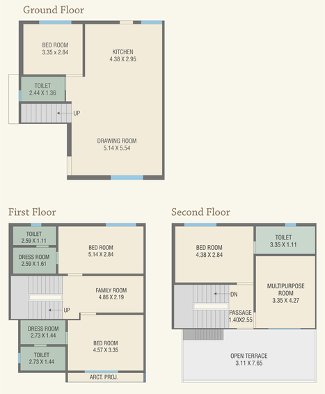 4 BHK House/Villa in Vedant Royal Heritage Villa in Bill, Vadodara - Image 680756