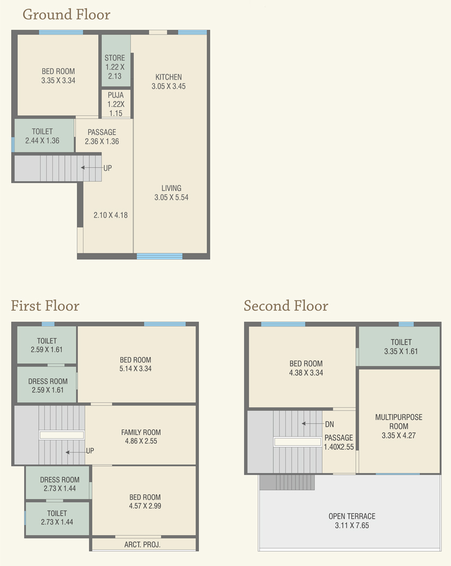 4 BHK House/Villa in Vedant Royal Heritage Villa in Bill, Vadodara - Image 680757
