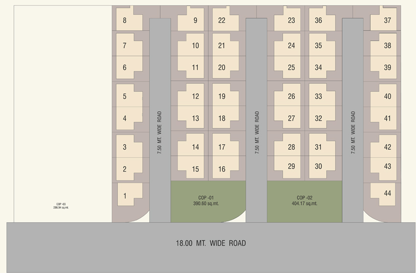 Master Plan of Vedant Royal Heritage Villa in Bill, Vadodara - Image 98559