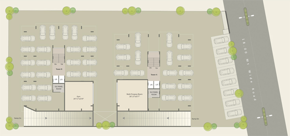 Master Plan of Viswam Residency in Gotri, Vadodara - Image 98755