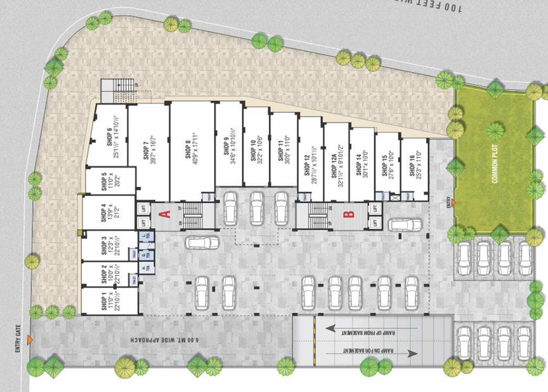 Master Plan of ATJ Sarthak Serenity in Randesan, Gandhinagar - Image 98576