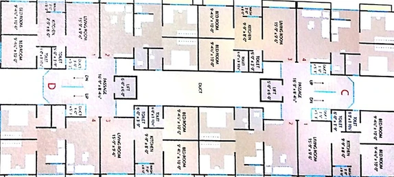 Floor Plan of Shree Sumukh Residency in Dindoli, Surat - Image 180753