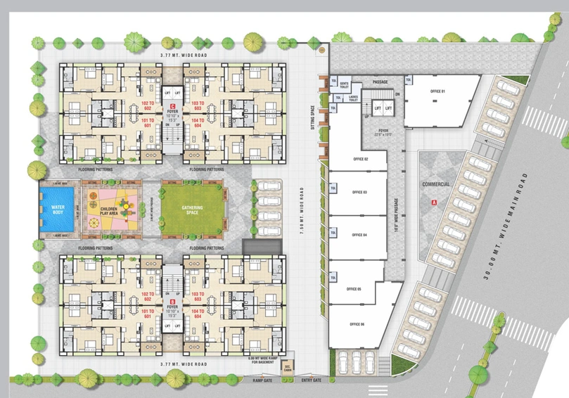 Master Plan of Sanskruti Signius in Sargasan, Gandhinagar - Image 98595