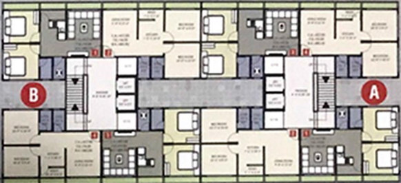 Floor Plan of Madhav Royal Palace in Dindoli, Surat - Image 178238