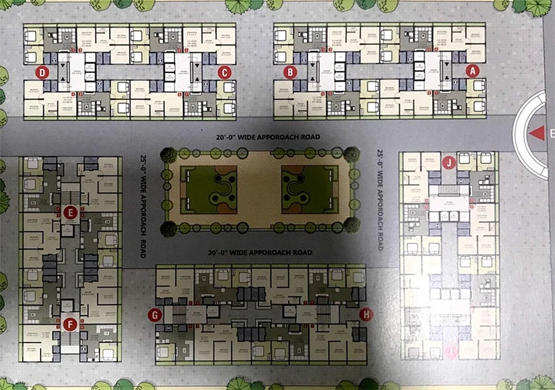 Master Plan of Madhav Royal Palace in Dindoli, Surat - Image 178239