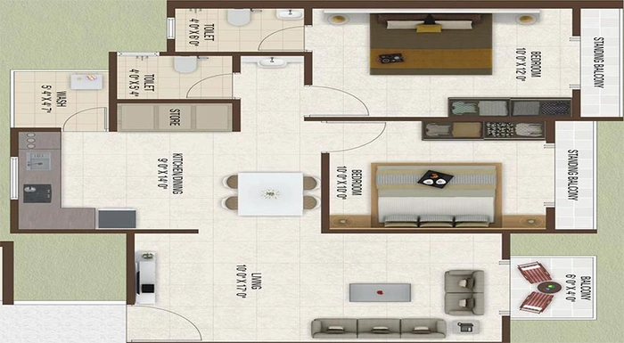 2 BHK Flat in Rajhans Platinum Residency in Palanpur, Surat - Image 818792