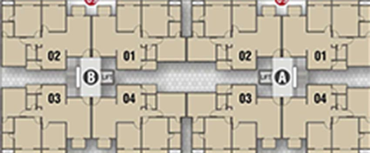 Floor Plan of Rajhans Platinum Residency in Palanpur, Surat - Image 177009