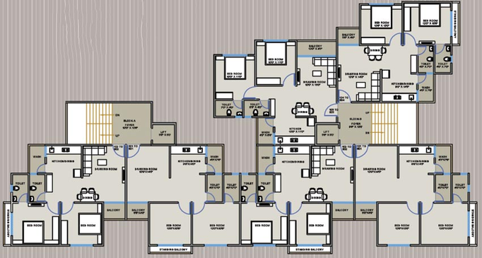 Floor Plan of Keshar 222 in Randheja, Gandhinagar - Image 98816