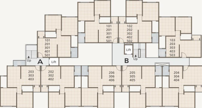 Floor Plan of Param Avenue in Bill, Vadodara - Image 192618