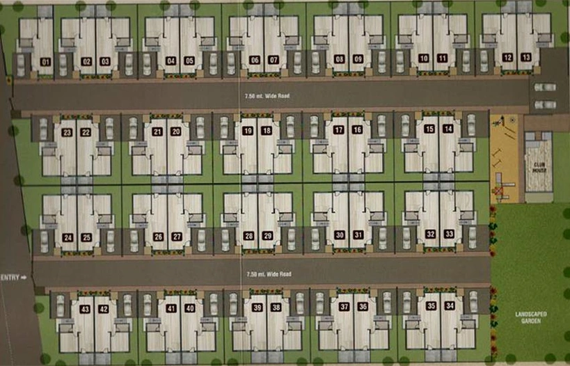 Master Plan of Dhruv Abhishek Bliss in Sayajipura, Vadodara - Image 182001